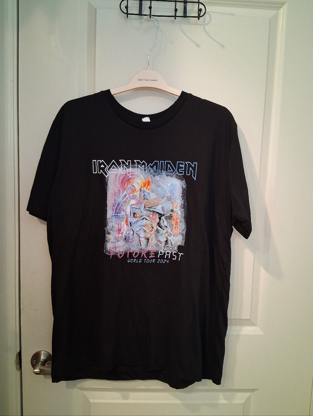 Iron Maiden Black 'Future Past' Graphic Tour T-Shirt